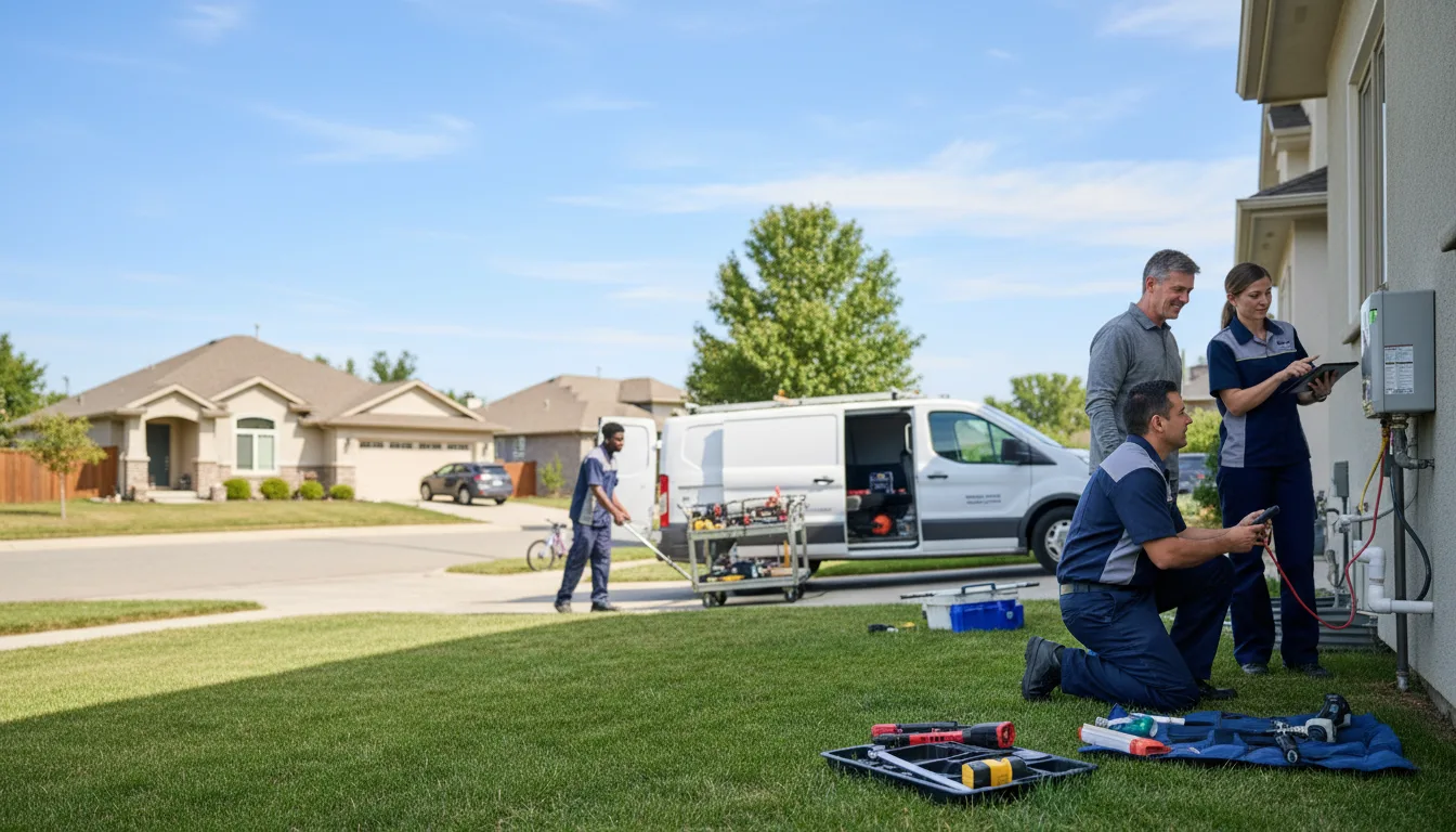 Tankless water heater service in Strang, OK